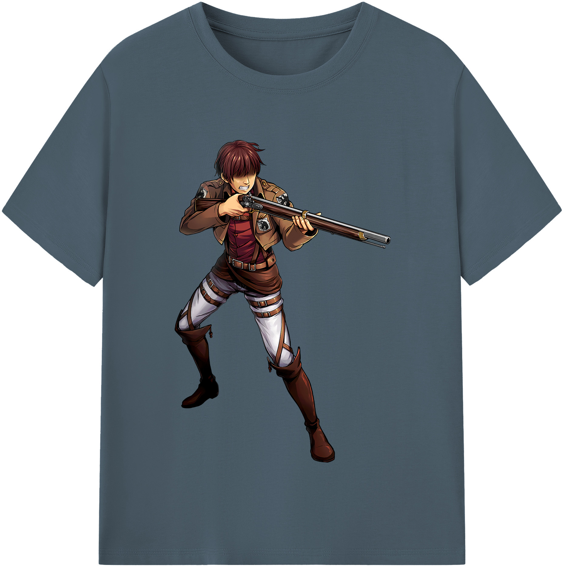 （画像用） 進撃の巨人 Attack on Titan 綿100％半袖Tシャツ（フロントプリント）